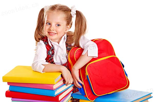 The joy of a new schoolbag